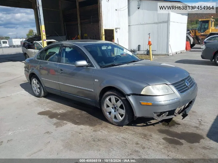 2003 Volkswagen Passat Glx VIN: WVWRH63B13P454964 Lot: 40556519