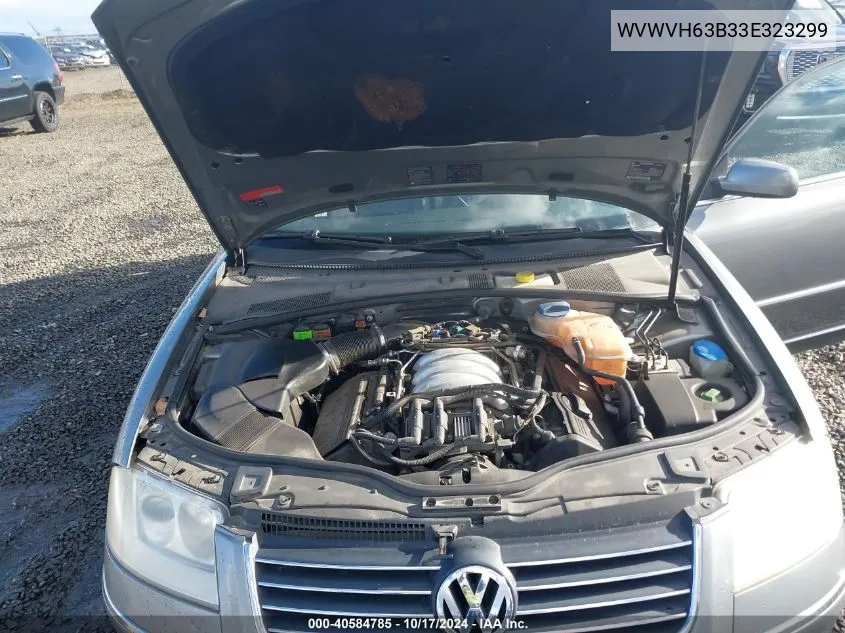 2003 Volkswagen Passat Gls V6 VIN: WVWVH63B33E323299 Lot: 40584785