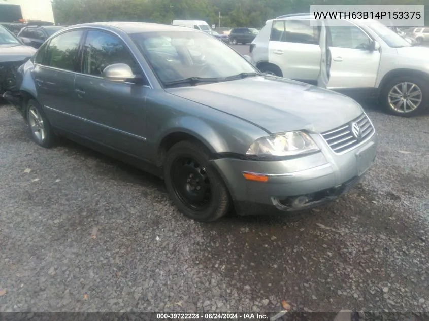 WVWTH63B14P153375 2004 Volkswagen Passat Glx