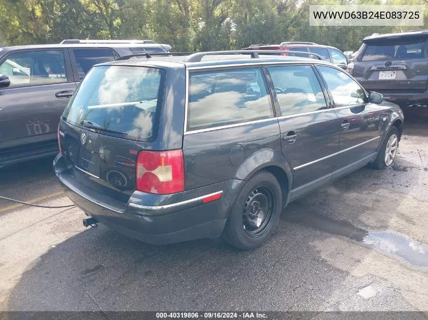 WVWVD63B24E083725 2004 Volkswagen Passat Gls