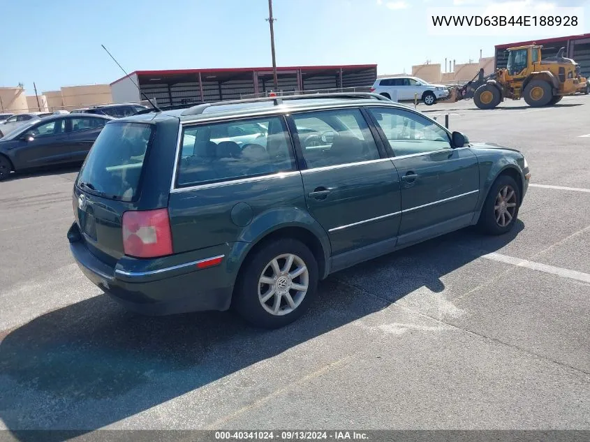 WVWVD63B44E188928 2004 Volkswagen Passat Gls