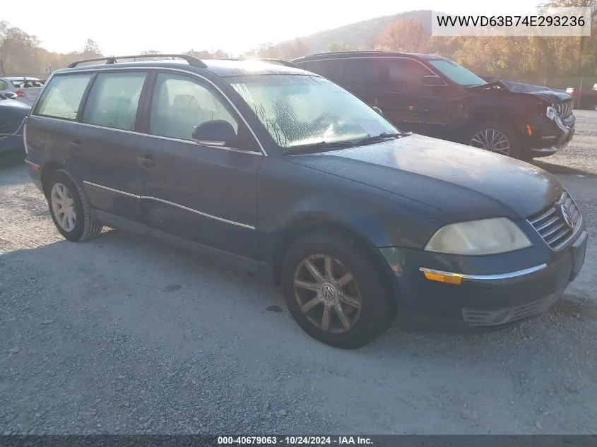 2004 Volkswagen Passat Gls VIN: WVWVD63B74E293236 Lot: 40679063