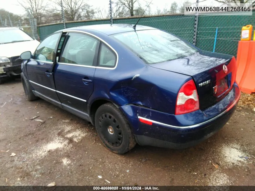 2004 Volkswagen Passat Gl VIN: WVWMD63B44E268466 Lot: 40686027