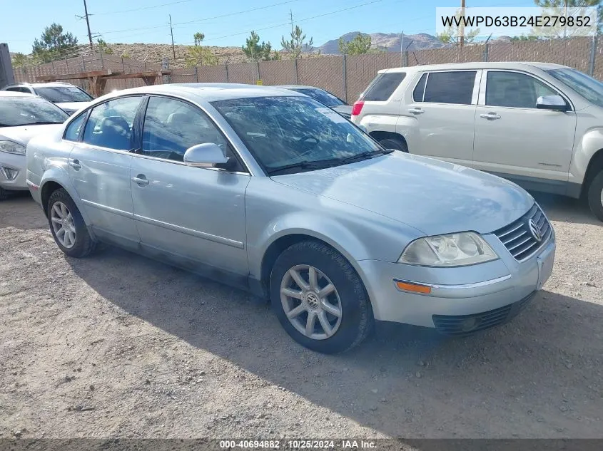 2004 Volkswagen Passat Gls VIN: WVWPD63B24E279852 Lot: 40694882