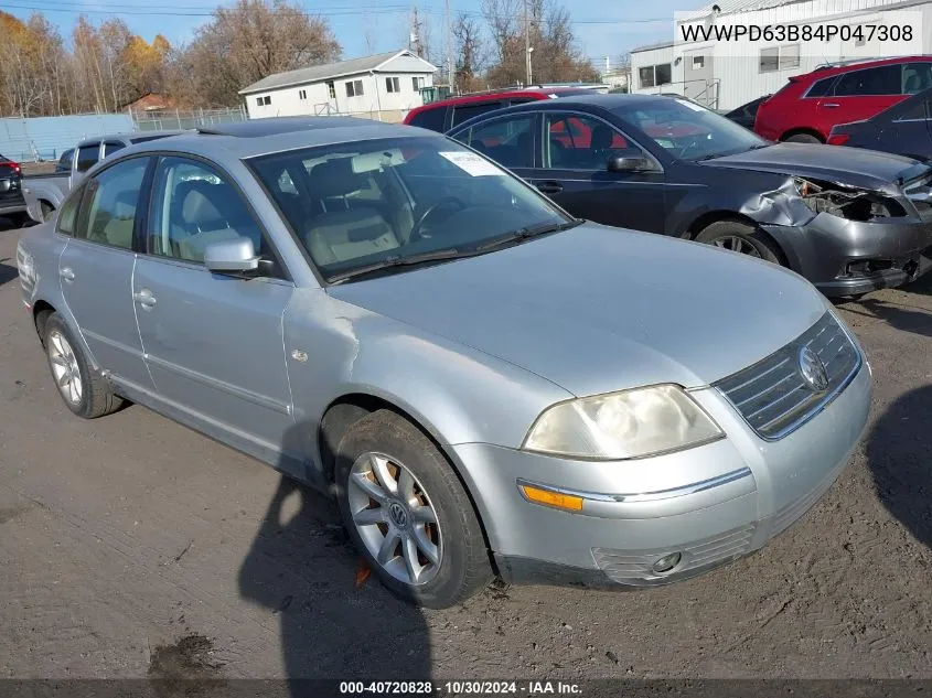 2004 Volkswagen Passat Gls VIN: WVWPD63B84P047308 Lot: 40720828