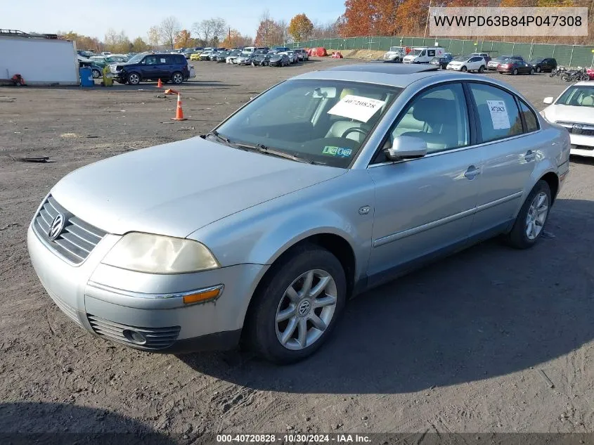 2004 Volkswagen Passat Gls VIN: WVWPD63B84P047308 Lot: 40720828