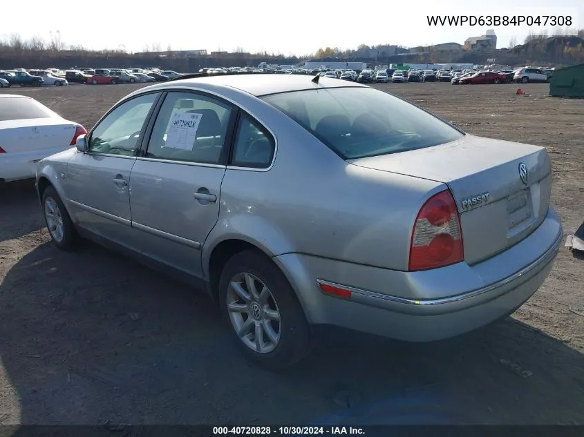 WVWPD63B84P047308 2004 Volkswagen Passat Gls