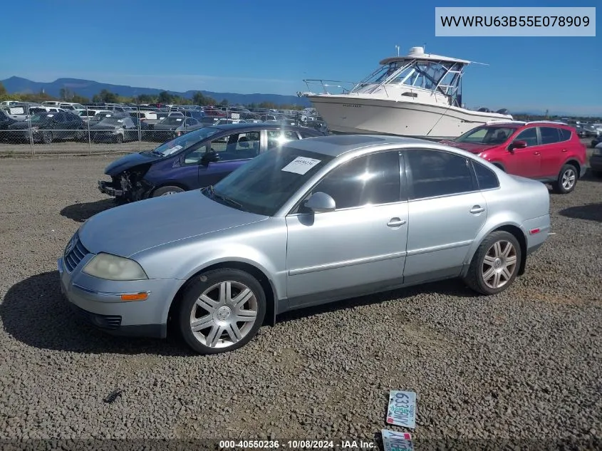 WVWRU63B55E078909 2005 Volkswagen Passat Glx