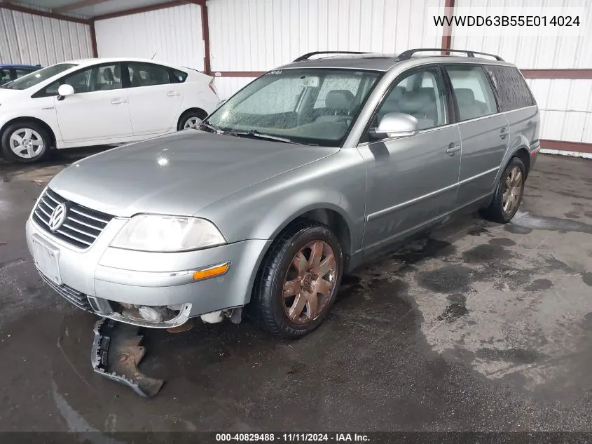 2005 Volkswagen Passat Gls VIN: WVWDD63B55E014024 Lot: 40829488