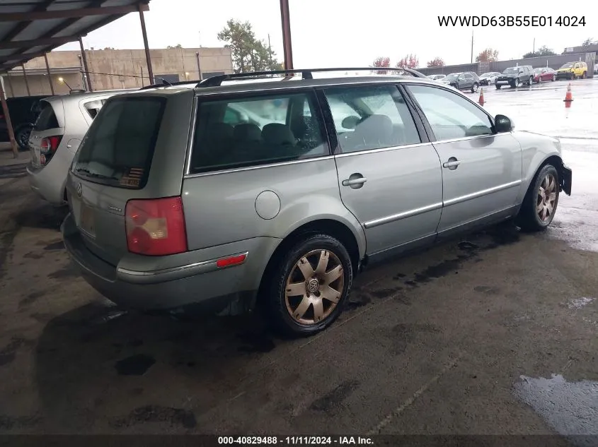 2005 Volkswagen Passat Gls VIN: WVWDD63B55E014024 Lot: 40829488