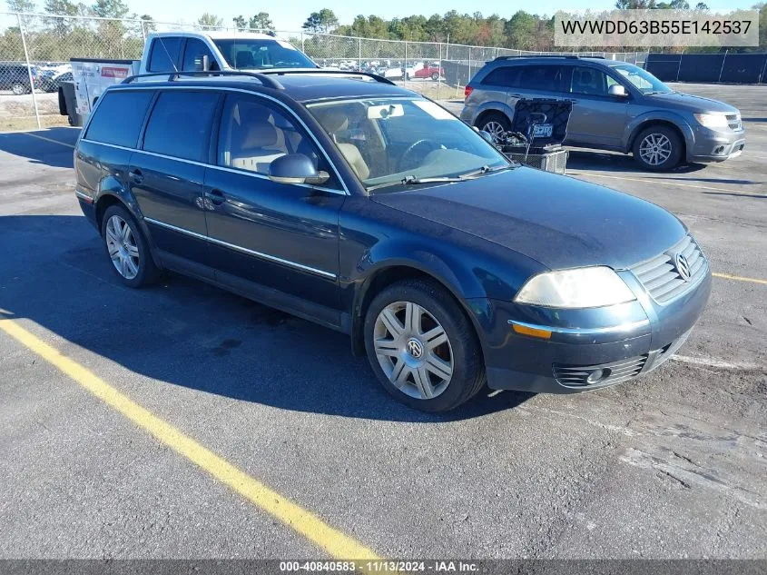 2005 Volkswagen Passat Gls VIN: WVWDD63B55E142537 Lot: 40840583