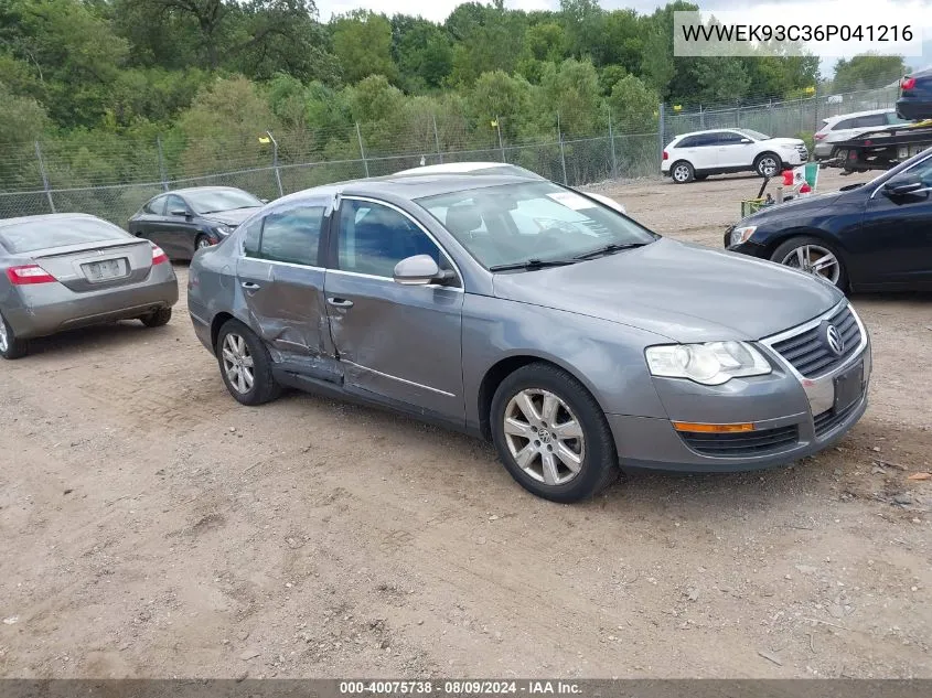 2006 Volkswagen Passat 2.0T VIN: WVWEK93C36P041216 Lot: 40075738