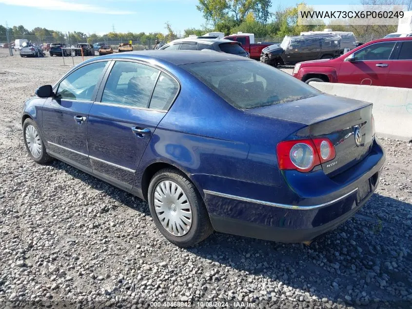 2006 Volkswagen Passat 2.0T/2.0T Value VIN: WVWAK73CX6P060249 Lot: 40468942