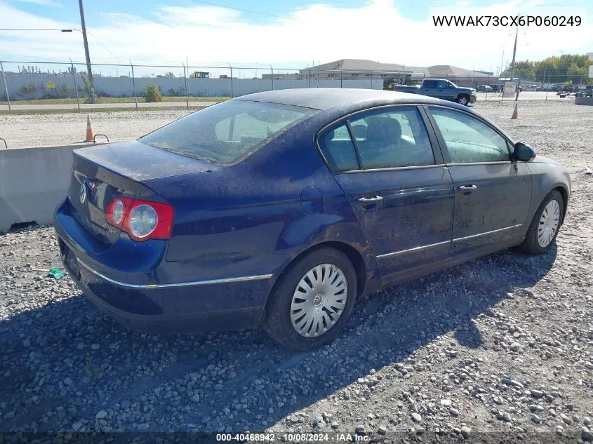 2006 Volkswagen Passat 2.0T/2.0T Value VIN: WVWAK73CX6P060249 Lot: 40468942