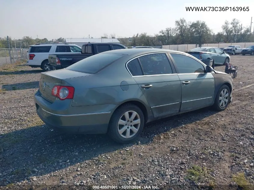 WVWAK73C36P163965 2006 Volkswagen Passat 2.0T/Value Edition