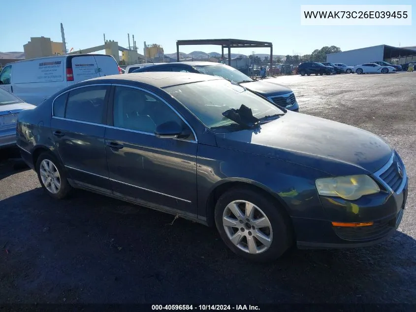 WVWAK73C26E039455 2006 Volkswagen Passat 2.0T