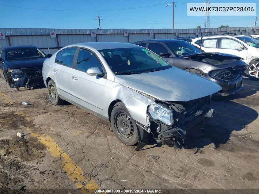 2007 Volkswagen Passat VIN: WVWJK73C37P028406 Lot: 40087999