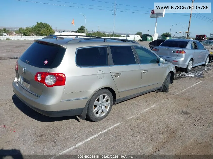 2007 Volkswagen Passat 2.0T VIN: WVWLK73C67E005786 Lot: 40205816