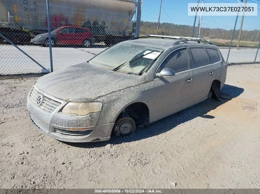 2007 Volkswagen Passat 2.0T Wagon Value VIN: WVWLK73C37E027051 Lot: 40505906