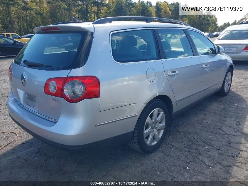 2007 Volkswagen Passat 2.0T VIN: WVWLK73C87E119370 Lot: 40632797