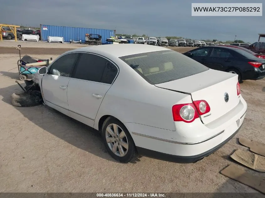 WVWAK73C27P085292 2007 Volkswagen Passat 2.0T