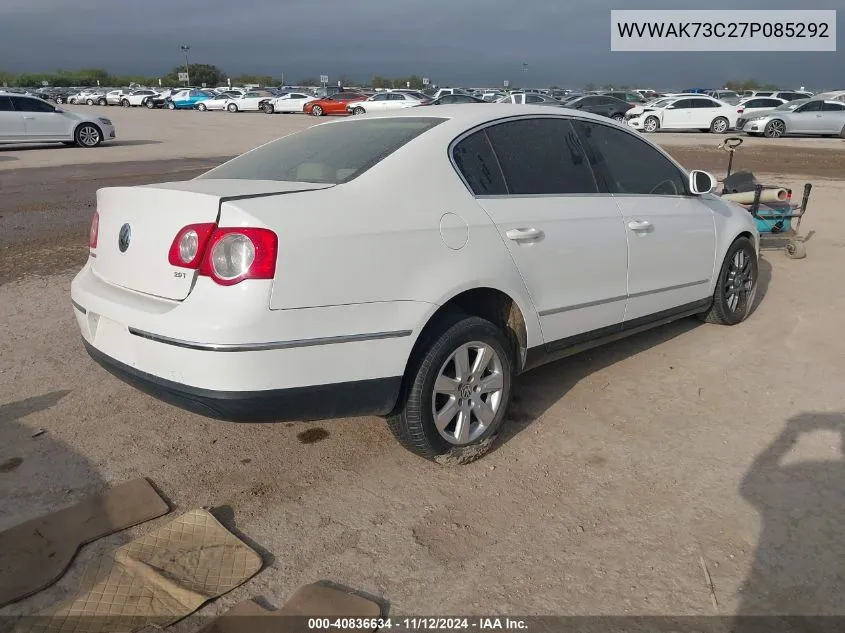 WVWAK73C27P085292 2007 Volkswagen Passat 2.0T