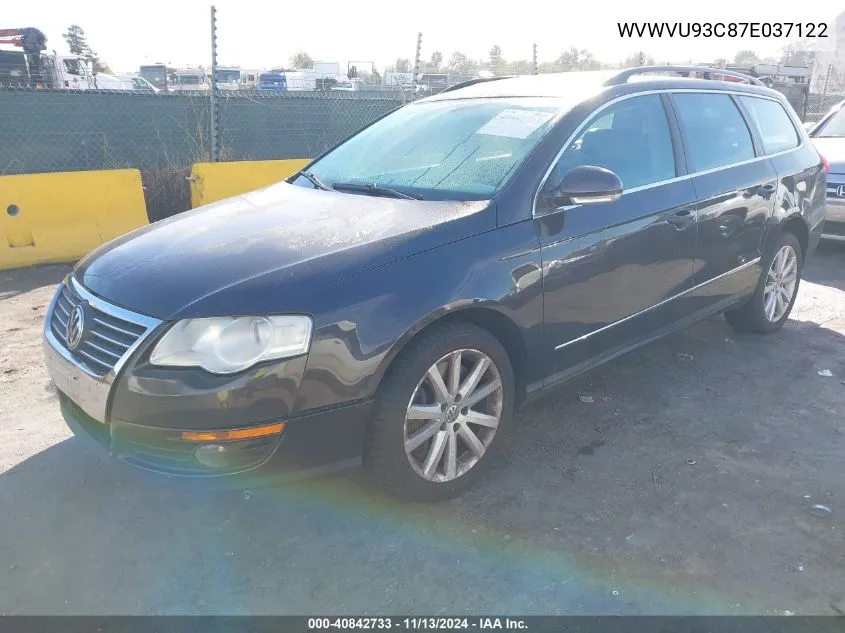 2007 Volkswagen Passat 3.6 VIN: WVWVU93C87E037122 Lot: 40842733