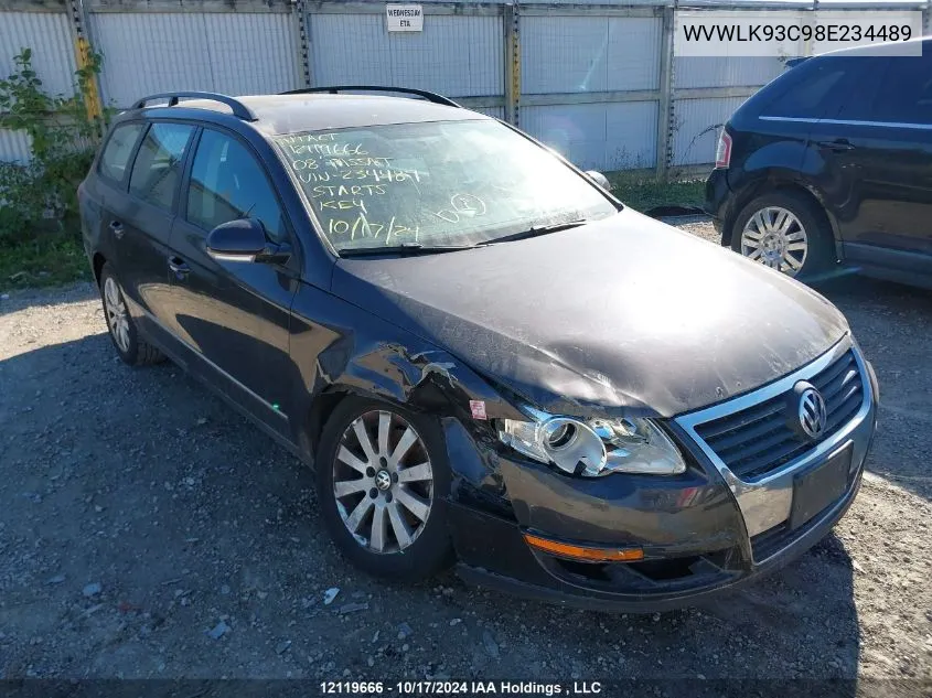 WVWLK93C98E234489 2008 Volkswagen Passat