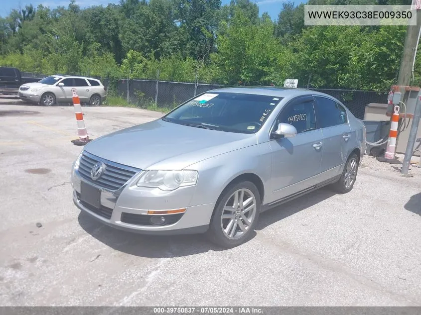 2008 Volkswagen Passat Lux VIN: WVWEK93C38E009350 Lot: 39750837