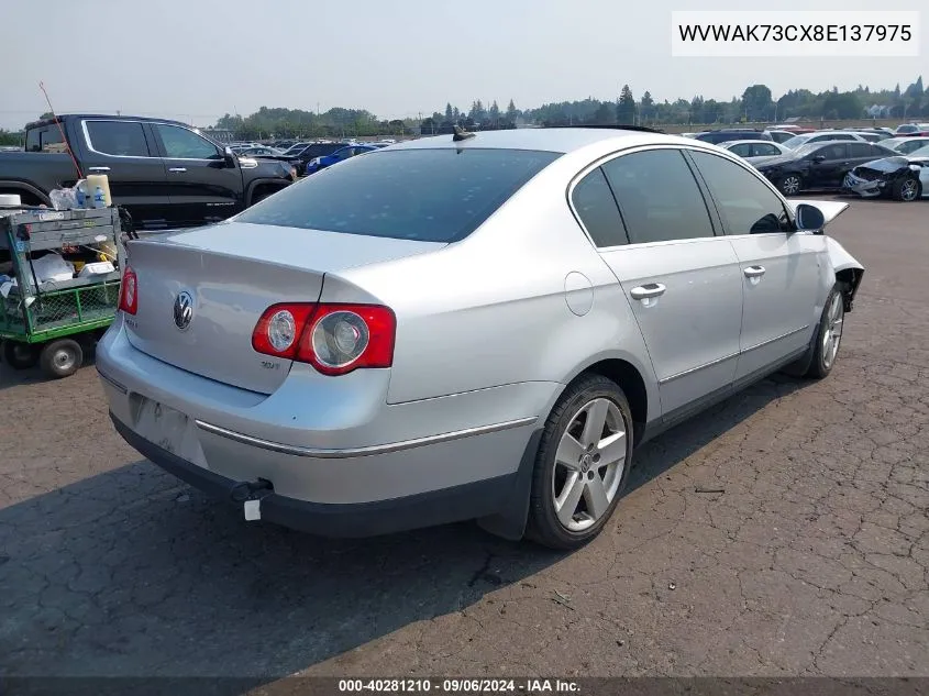 WVWAK73CX8E137975 2008 Volkswagen Passat Komfort