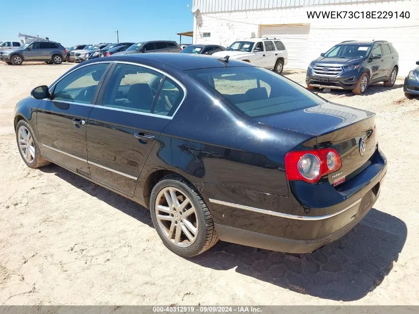 2008 Volkswagen Passat Lux VIN: WVWEK73C18E229140 Lot: 40312919