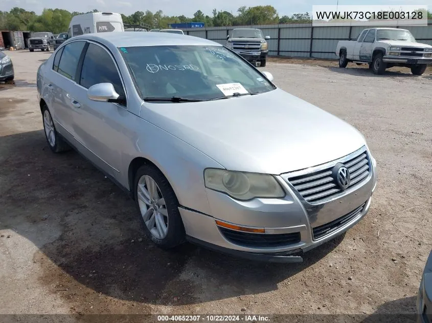 2008 Volkswagen Passat Turbo VIN: WVWJK73C18E003128 Lot: 40652307