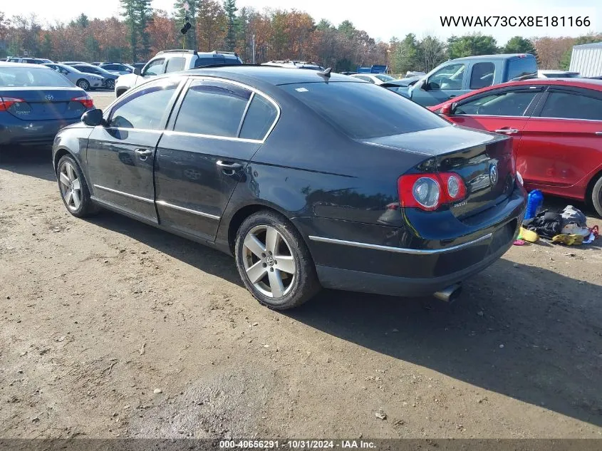 2008 Volkswagen Passat Komfort VIN: WVWAK73CX8E181166 Lot: 40656291