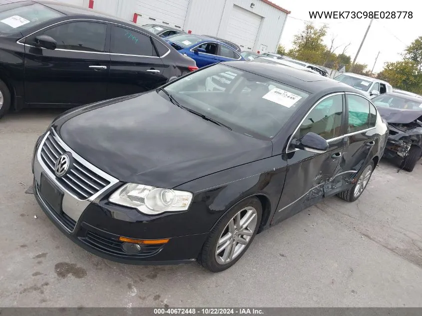 WVWEK73C98E028778 2008 Volkswagen Passat Lux