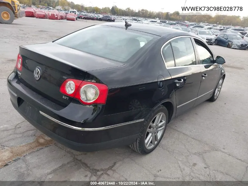 WVWEK73C98E028778 2008 Volkswagen Passat Lux