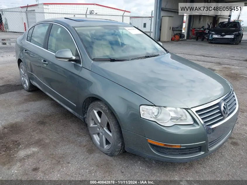 2008 Volkswagen Passat Komfort VIN: WVWAK73C48E055451 Lot: 40842878