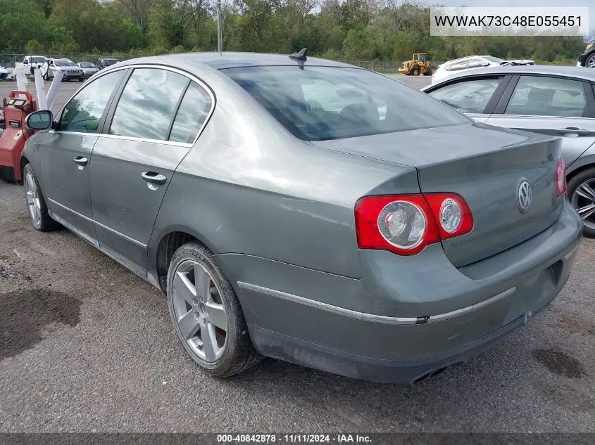 2008 Volkswagen Passat Komfort VIN: WVWAK73C48E055451 Lot: 40842878