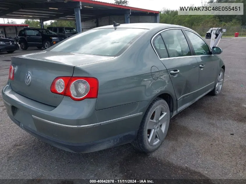 2008 Volkswagen Passat Komfort VIN: WVWAK73C48E055451 Lot: 40842878