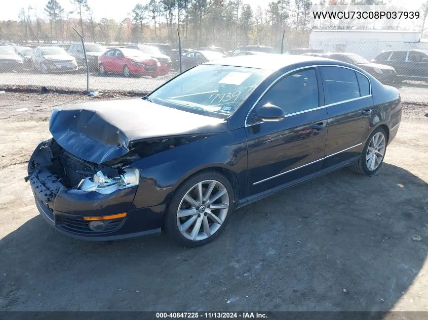 2008 Volkswagen Passat Vr6 VIN: WVWCU73C08P037939 Lot: 40847225