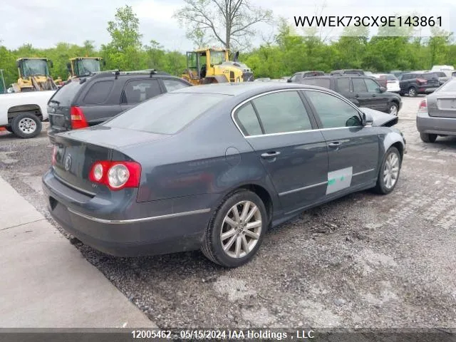 2009 Volkswagen Passat VIN: WVWEK73CX9E143861 Lot: 12005462