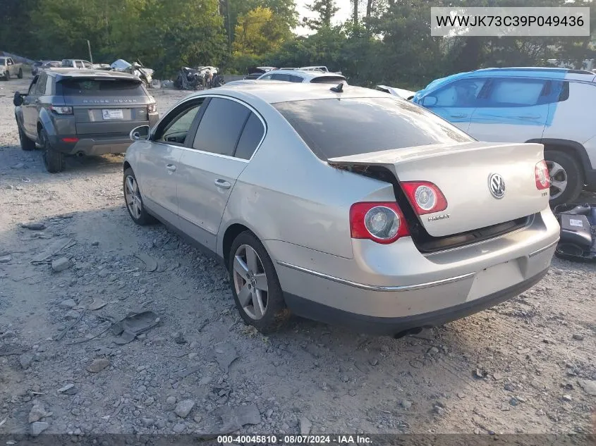 2009 Volkswagen Passat Komfort VIN: WVWJK73C39P049436 Lot: 40045810