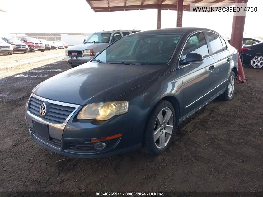 2009 Volkswagen Passat Komfort VIN: WVWJK73C89E014760 Lot: 40265911