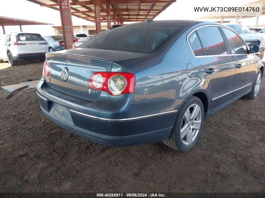 2009 Volkswagen Passat Komfort VIN: WVWJK73C89E014760 Lot: 40265911