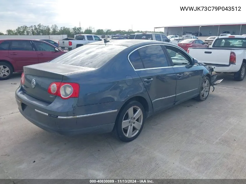 2009 Volkswagen Passat Komfort VIN: WVWJK73C79P043512 Lot: 40830089