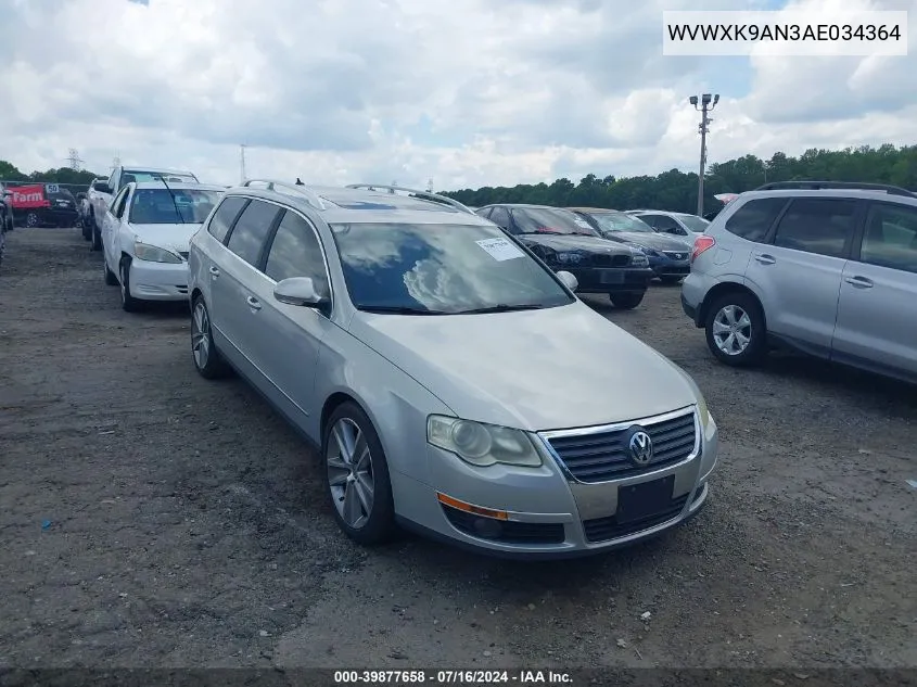 2010 Volkswagen Passat Komfort VIN: WVWXK9AN3AE034364 Lot: 39877658