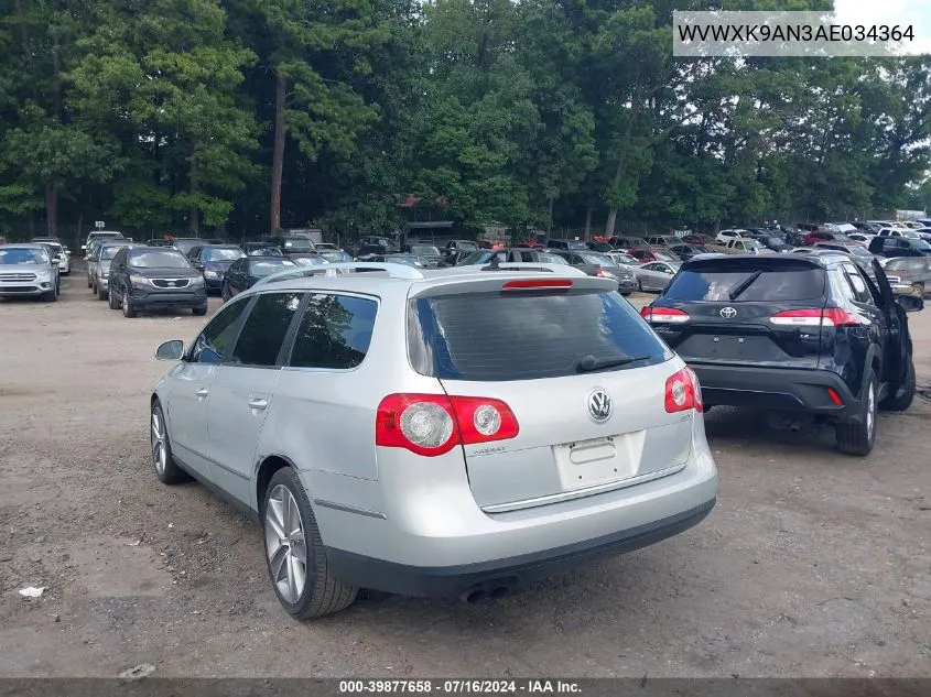 2010 Volkswagen Passat Komfort VIN: WVWXK9AN3AE034364 Lot: 39877658