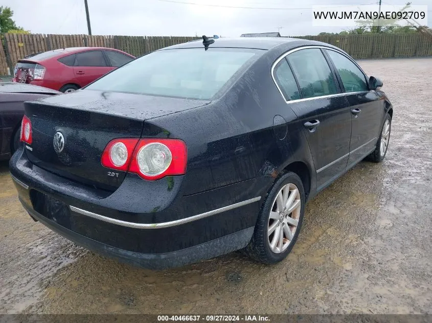 2010 Volkswagen Passat Komfort VIN: WVWJM7AN9AE092709 Lot: 40466637