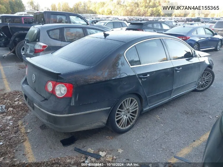 2010 Volkswagen Passat Komfort VIN: WVWJK7AN4AE155365 Lot: 40556943