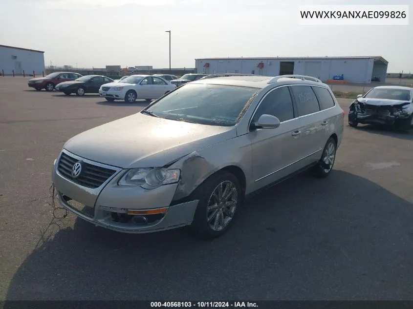 2010 Volkswagen Passat Komfort VIN: WVWXK9ANXAE099826 Lot: 40568103