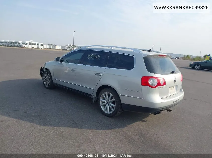 2010 Volkswagen Passat Komfort VIN: WVWXK9ANXAE099826 Lot: 40568103